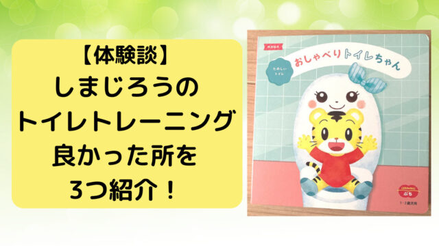 体験談 こどもちゃれんじのトイレトレーニングは効果あり 3つのメリット カエデのゆるっと日常ブログ